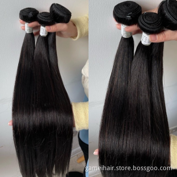 10A Grade Brazilian Human Straight Hair Long Silky Straight Virgin Hair Bundle Cuticle Aligned Straight Virgin Human Hair Bundle